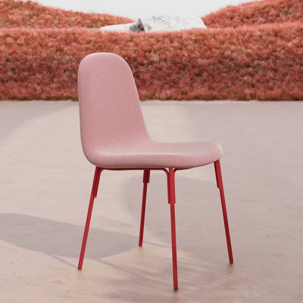 Chaise Galet Mobliberica rose