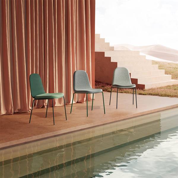 Chaise Galet Mobliberica vert