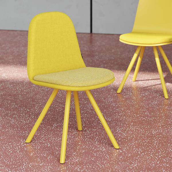 Chaise Galet Mobliberica jaune