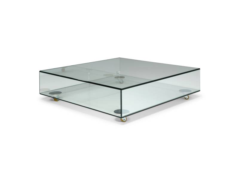 Table basse en verre  Patio transparent Natuzzi